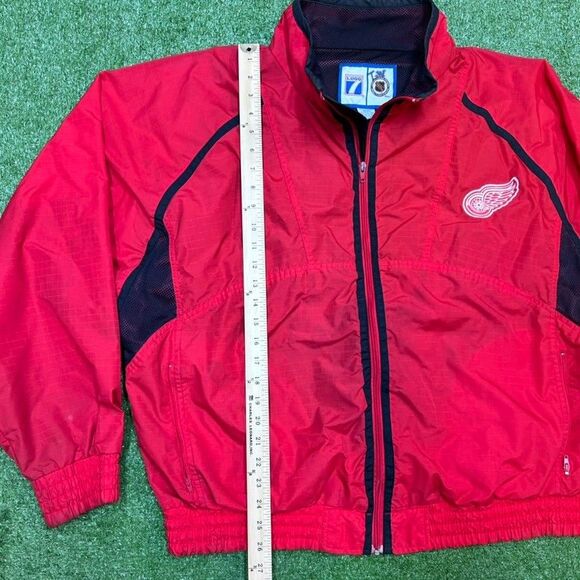 Detroit Red Wings Vintage 90s Logo 7 Jacket Men’s Size XL Red - Picture 7 of 9
